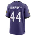 B.Ravens #44 Marlon Humphrey Purple KLUNKIM Team Game Jersey