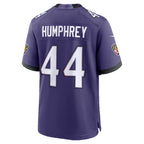 B.Ravens #44 Marlon Humphrey Purple KLUNKIM Team Game Jersey