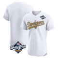 Los Angeles Dodgers Blank Player White Gold KLUNKIM Limited Elite Home World Series Stitched Jerseys