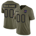 Custom B.Bills Active Player Olive KLUNKIM 2025 Salute to Service Limited Stitched Jersey