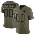 Custom B.Bills Active Player Olive KLUNKIM 2025 Salute to Service Limited Stitched Jersey