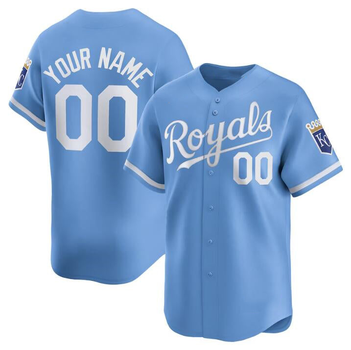 Custom Kansas City Royals Active Player Light Blue KLUNKIM 2024 Alternate Limited Stitched Jersey