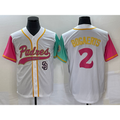 San Diego Padres #2 Xander Bogaerts White KLUNKIM NEW 2023 City Connect Cool Base Stitched Jersey 4