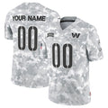 Custom W.Commanders Active Player 2024 F.U.S.E Arctic Camo KLUNKIM Salute To Service Limited Stitched Jersey