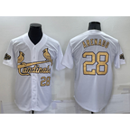 St. Louis Cardinals #28 Nolan Arenado Number White KLUNKIM 2022 All Star Stitched Cool Base Jersey