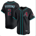 Arizona Diamondbacks #2 Geraldo Perdomo Player Black KLUNKIM Limited Home Game Stitched Jerseys