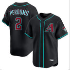 Arizona Diamondbacks #2 Geraldo Perdomo Player Black KLUNKIM Limited Home Game Stitched Jerseys