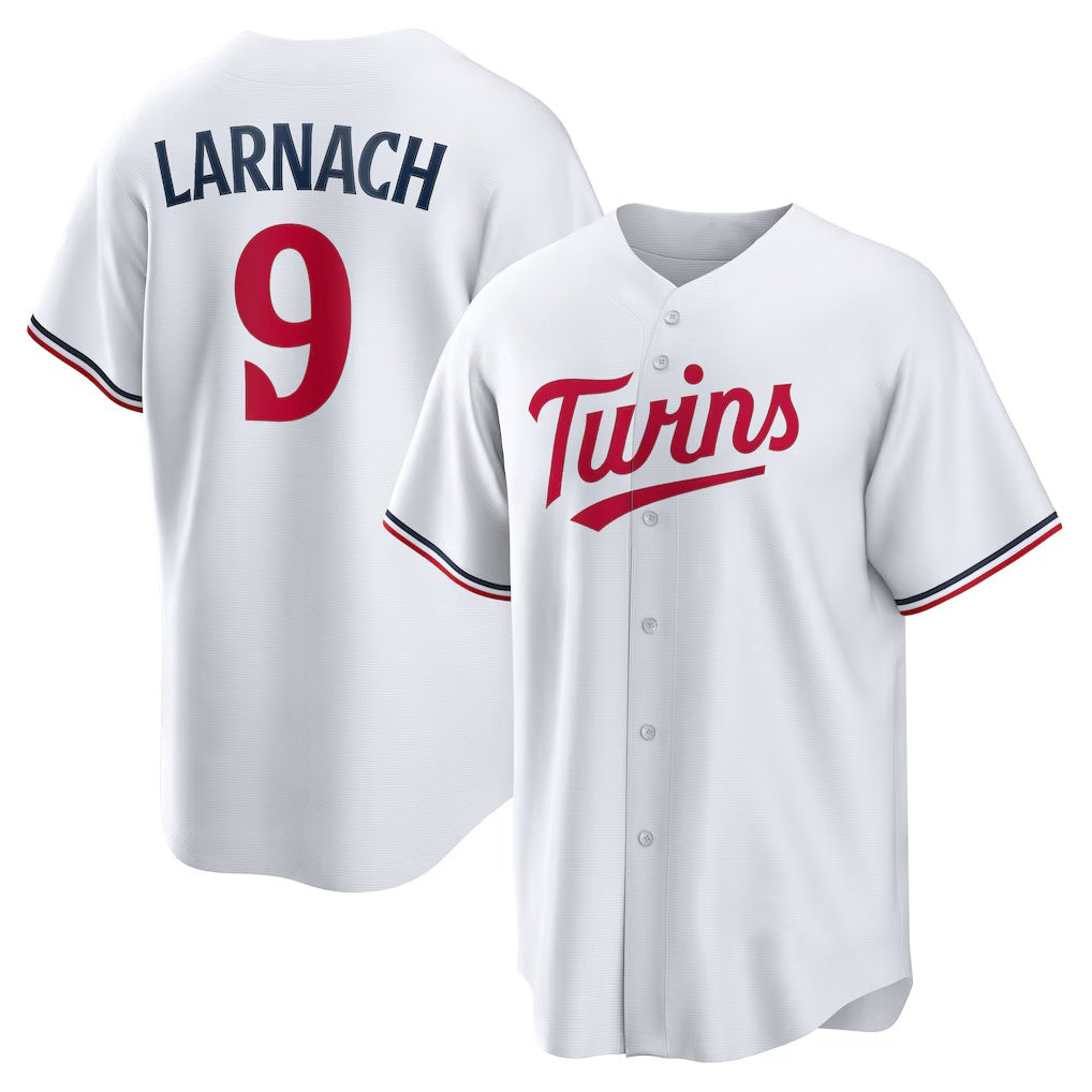 Minnesota Twins #9 Trevor Larnach White KLUNKIM Home Replica Jersey
