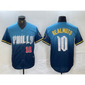 Philadelphia Phillies #10 JT Realmuto Number Blue KLUNKIM 2024 City Connect Limited Stitched Jerseys