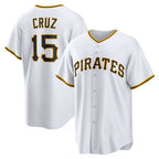 Pittsburgh Pirates #15 Oneil Cruz White KLUNKIM Home Replica Jersey