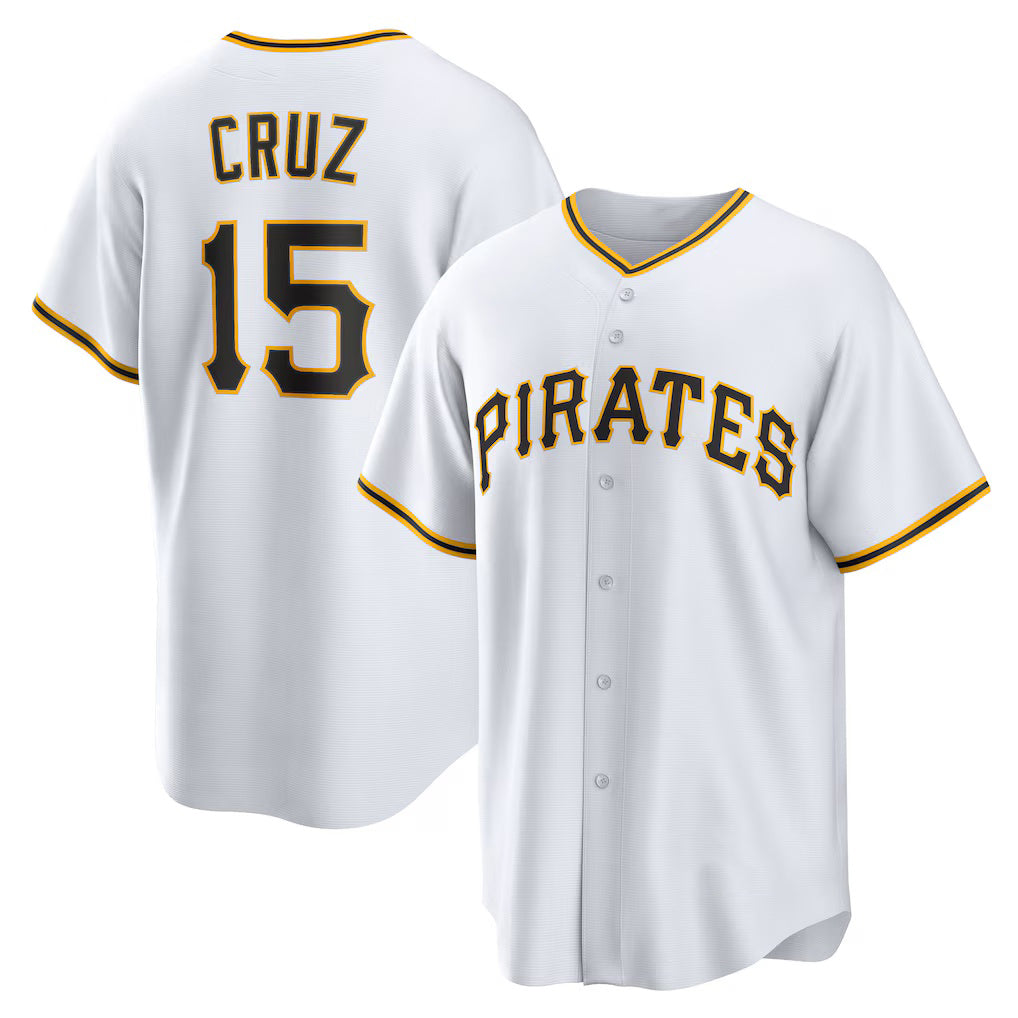 Pittsburgh Pirates #15 Oneil Cruz White KLUNKIM Home Replica Jersey