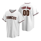 Custom Arizona Diamondbacks White KLUNKIM Stitched Cool Base Home Jersey