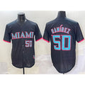 Miami Marlins #50 Agust¨ªn Ram¨ªrez Black KLUNKIM 2025 City Connect Limited Stitched Jersey