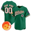 Custom Oakland Athletics x Dragon Ball Green KLUNKIM Vapor Premier Limited Jersey - All Stitched