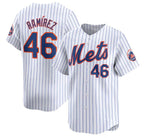 New York Mets #46 Yohan Ramirez White KLUNKIM 2024 Home Limited Stitched Jersey