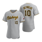 Pittsburgh Pirates #10 Bryan Reynolds Gray KLUNKIM Road Flex Base Jersey