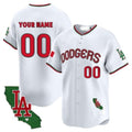 Custom Los Angeles Dodgers Mexico California Patch Vapor Premier Limited Jersey V3 - All Stitched-White KLUNKIM