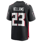 A.Falcons #23 DeMarcco Hellams Black KLUNKIM Team Game Jersey