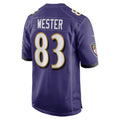 B.Ravens #83 LaJohntay Wester Purple KLUNKIM Team Game Jersey