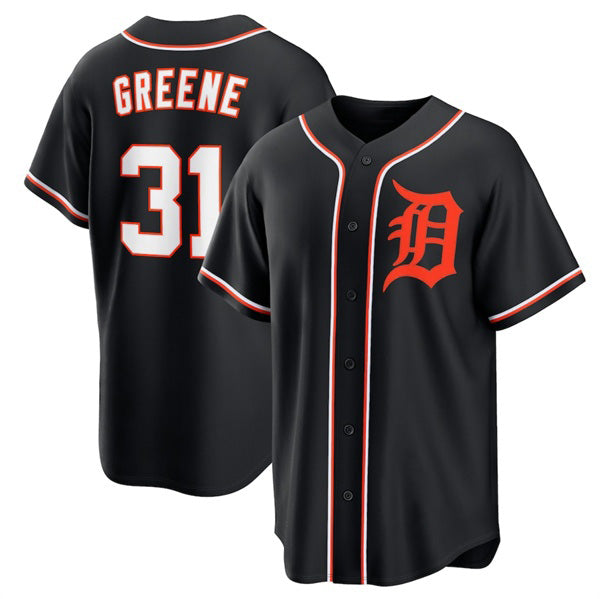 Detroit Tigers #31 Riley Greene Black KLUNKIM Out Stitched Jersey