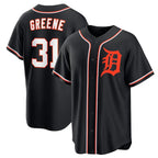Detroit Tigers #31 Riley Greene Black KLUNKIM Out Stitched Jersey