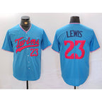 Minnesota Twins #23 Royce Lewis Blue KLUNKIM Cool Base Stitched Jersey