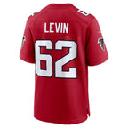 A.Falcons #62 Corey Levin Red KLUNKIM Team Game Jersey