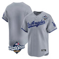 Los Angeles Dodgers Blank Player Gray KLUNKIM Limited Game World Series Stitched Jerseys