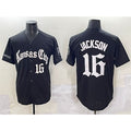 Kansas City Royals #16 Bo Jackson Black KLUNKIM 'Gothic Crown Edition' Vapor Premier Limited Stitched Jersey
