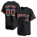 Custom Los Angeles Angels Mexico Vapor Premier Limited Jersey ¨C Black KLUNKIM