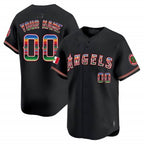 Custom Los Angeles Angels Mexico Vapor Premier Limited Jersey - Black KLUNKIM