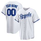 Custom Kansas City Royals White KLUNKIM Replica Jersey