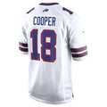 B.Bills #18 Amari Cooper White KLUNKIM Game Jersey