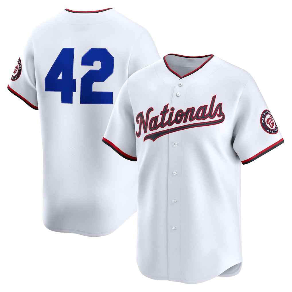 Washington Nationals #42 Jackie Robinson White KLUNKIM Home 2025 Day Limited Jersey