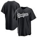 Los Angeles Dodgers Blank Player Black KLUNKIM Pitch Fashion T-shirt Stitched Jerseys