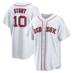 Boston Red Sox #10 Trevor Story White KLUNKIM Home Replica Jersey