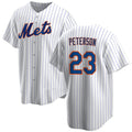 New York Mets #23 David Peterson White KLUNKIM Cool Base Stitched Jersey