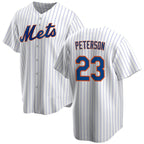 New York Mets #23 David Peterson White KLUNKIM Cool Base Stitched Jersey
