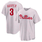 Philadelphia Phillies #3 Bryce Harper White KLUNKIM Home Replica Player Name Jersey