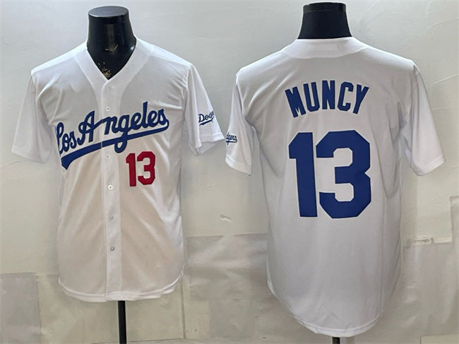Los Angeles Dodgers #13 Max Muncy White KLUNKIM Alternate Stadium Stitched Jersey