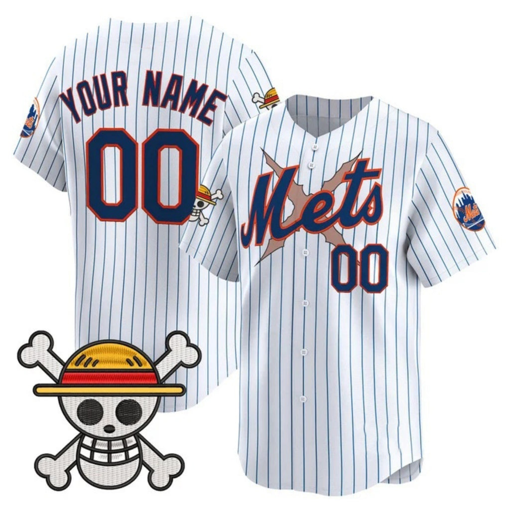 Custom New York Mets x One Piece White KLUNKIM Vapor Premier Limited Jersey - Stitched