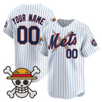 Custom New York Mets x One Piece White KLUNKIM Vapor Premier Limited Jersey - Stitched