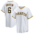 Pittsburgh Pirates #6 Konnor Griffin White KLUNKIM Home Replica Jersey