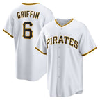 Pittsburgh Pirates #6 Konnor Griffin White KLUNKIM Home Replica Jersey