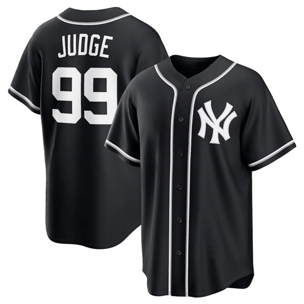 New York Yankees #99 Aaron Judge Black KLUNKIM Out Stitched Jersey