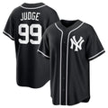 New York Yankees #99 Aaron Judge Black KLUNKIM Out Stitched Jersey
