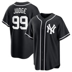 New York Yankees #99 Aaron Judge Black KLUNKIM Out Stitched Jersey