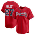 Atlanta Braves #27 Austin Riley Red KLUNKIM Alternate Limited Player Jersey