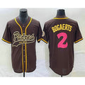 San Diego Padres #2 Xander Bogaerts Brown KLUNKIM NEW 2023 City Connect Cool Base Stitched Jersey