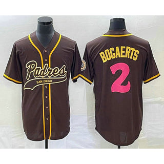 San Diego Padres #2 Xander Bogaerts Brown KLUNKIM NEW 2023 City Connect Cool Base Stitched Jersey